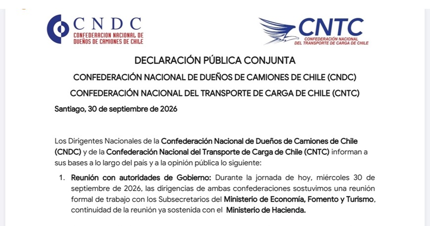 DECLARACIÓN PÚBLICA CONJUNTA